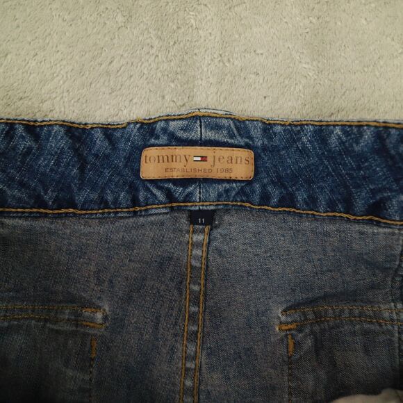 Tommy Hilfiger Women's Y2K Medium Wash Boot Cut Cargo Pocket Jeans‎ 2003 size 11 - Picture 5 of 13